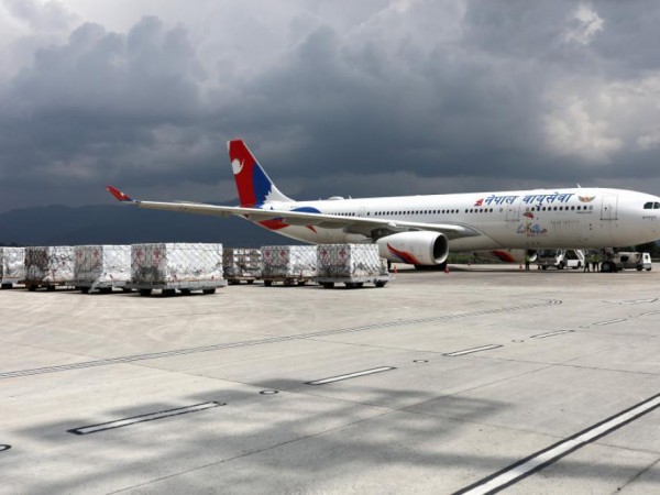 खोप ल्याउन नेपाल एयरलाइन्स चीनतर्फ