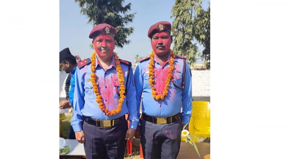 भागिरथी हत्या अनुसन्धानमा खटिएका दुई प्रहरीको एक तह बढुवा