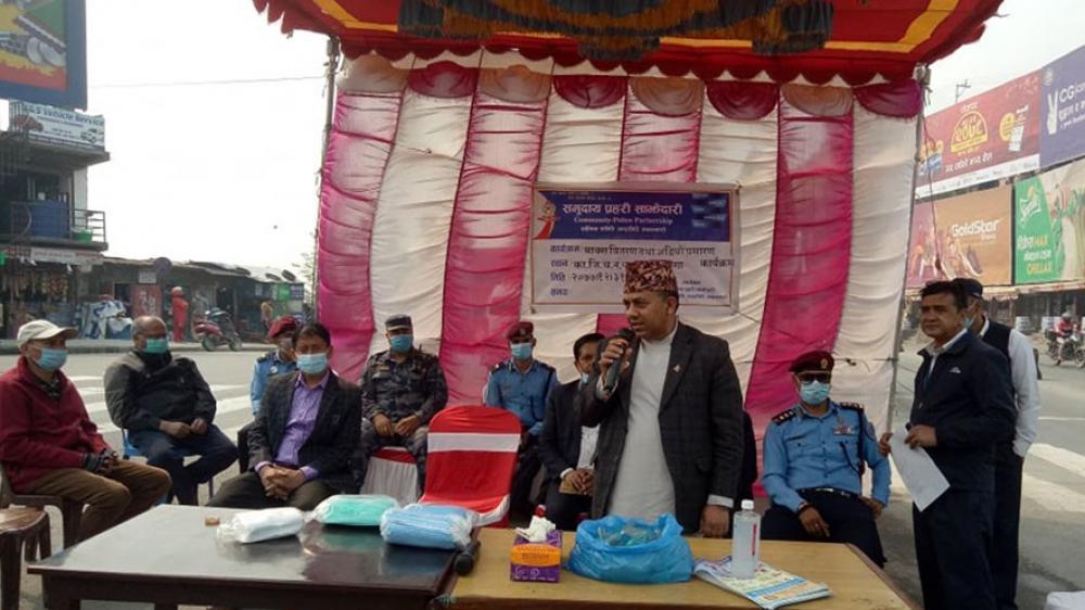 काठमाडौंका सीडीओ नाकाको निरीक्षण गर्न नागढुंगा पुगे