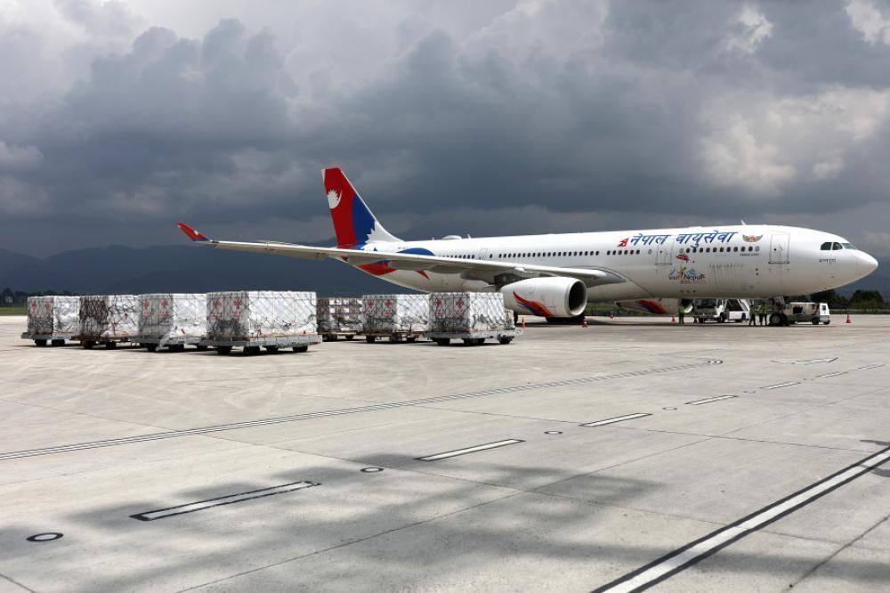 खोप ल्याउन नेपाल एयरलाइन्स चीनतर्फ