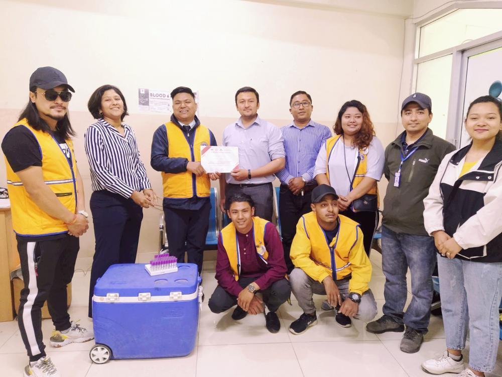 शुभेक्षा अस्पताल सीतापाईलाको रक्तदान कार्यक्रम