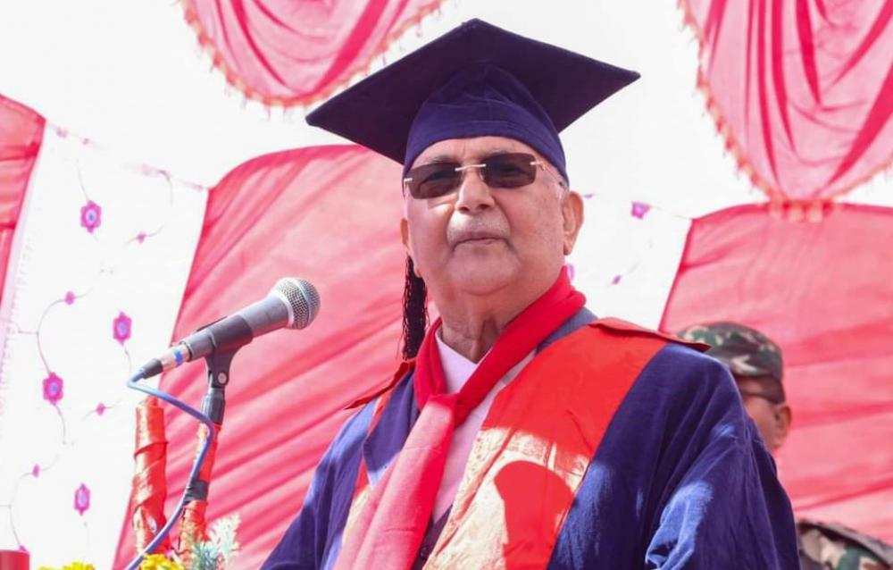 गुणस्तरीय शिक्षा र स्वास्थ्य सेवा दिने गरी कर्णाली स्वास्थ्य विज्ञान प्रतिष्ठानलाई थप प्रभावकारी रूपमा सञ्चालन गर्छाैं :- प्रधानमन्त्री ओली ,