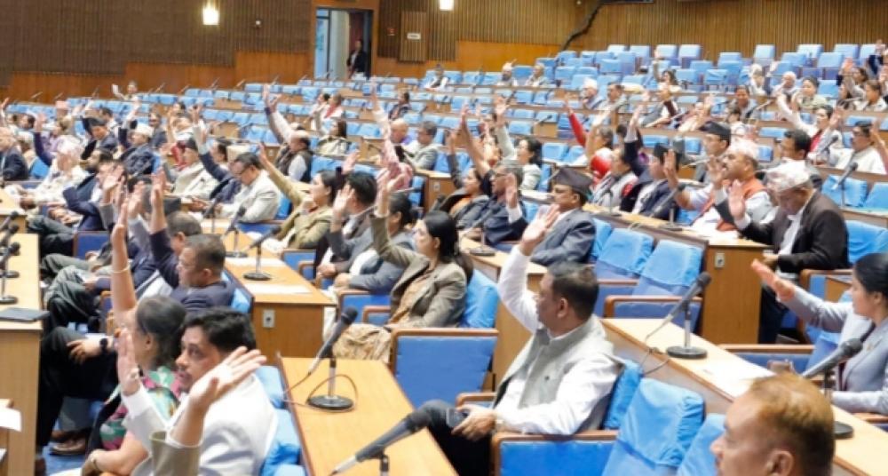 अर्थमन्त्री पाैडेल द्वारा प्रस्तुत आर्थिक विधेयक सर्वसम्मत स्वीकृत ।