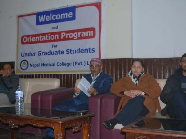 एनएमसीमा नयाँ विद्यार्थीलाई शैक्षिक अभिमुखीकरण कार्यक्रम ।