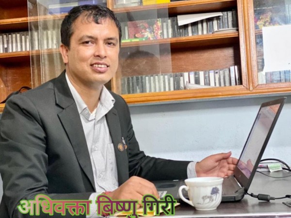 ग्रामीण क्षेत्रमा कानुनी साक्षरता अभियानले अपराध न्युनीकरणमा सहयाेग पुग्छ :- अधिवक्ता बिष्णु गिरी ।