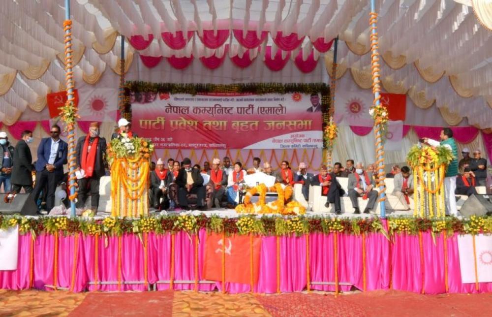 कपिलबस्तुमा ओलीको भब्य स्वागत