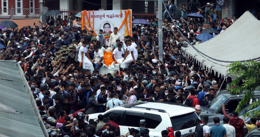 सीता दाहाललाई पशुपति आर्यघाटमा राजकीय सम्मानका साथ अन्त्येष्टि