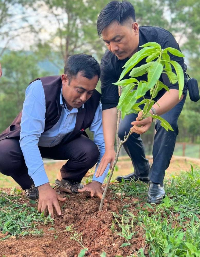 राष्ट्रिय युवासंघ नेपाल जिल्ला कमिटी रामेछाप द्वारा वृक्षारोपण कार्यक्रम सम्पन्न ।