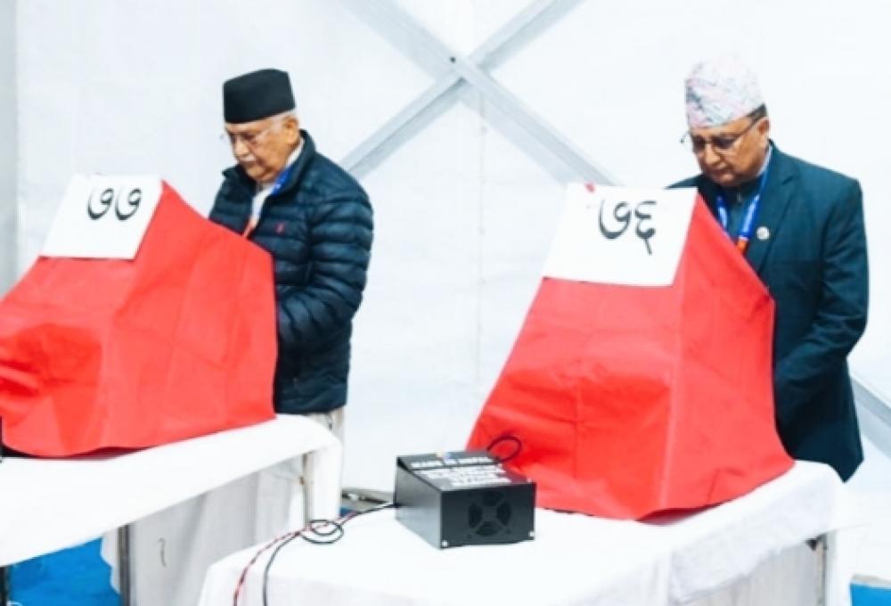 नेकपा (एमाले)काे ११ औं  महाधिवेशनकाे ५० % मत गन्दाकाे  मतपरिणाम यस्ताे रहेकाे छ ।